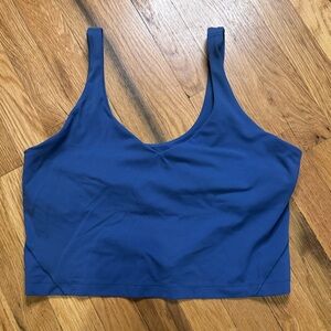 Lululemon Align Cropped Tank Blue sz 14